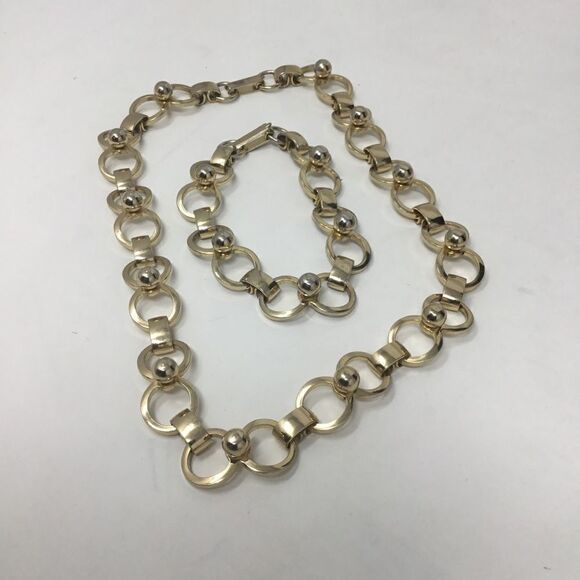 Circle Link Necklace & Bracelet Set (G2) - Picture 5 of 7